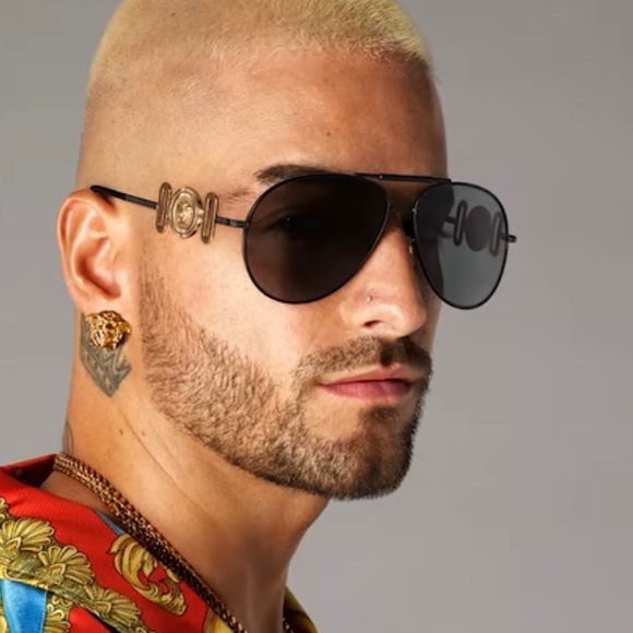 NEW VERSACE VE2249 1485/74 AVIATOR SUNGLASSES VERSACE MOD 2249 ORANGE AVIATOR - Picture 2 of 15